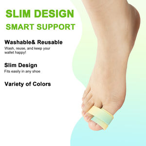 Vendaje elástico colorido para dedos de los pies para Velcro, vendaje para pies y manos, separador de dedos de <span class=keywords><strong>martillo</strong></span> ajustable superpuesto, enderezador de dedos - Product Image 3