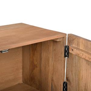 Meuble TV moderne en bois de noyer massif flottant, design nouveau, rangement, style campagnard contemporain, chambre à coucher, salon, meuble multimédia durable - Product Image 4