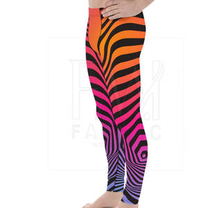 Elegante sublimación Running Men Leggings para patrón personalizado estilo Fitness Wear ejercicio Slim Loose Fit - Product Image 4