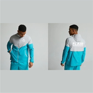 Waterproof Breathable With <b>Packable</b> Hood Running Rain Mens Windbreaker Zipper <b>Jacket</b> - Product Image 4