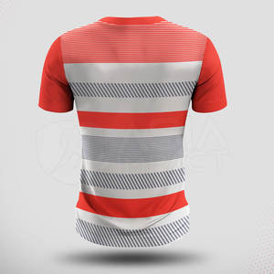 Camiseta ajustada personalizada de poliéster 100% para hombre, ropa deportiva de secado rápido de manga corta, fabricante de ropa deportiva OEM, muestra gratuita - Product Image 2