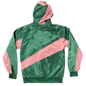 Custom Nylon Tracksuit Set Men's Fashion Multi Color Block Windbreaker Suit - Product Image 3