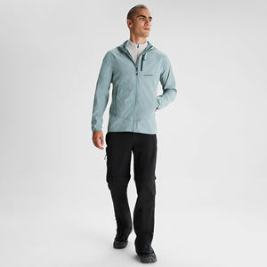 Veste polaire élégante pour hommes avec tissu en toile Conception à glissière Respirant Coupe-vent pour la randonnée en plein air Ski Casual Winter Wear - Product Image 2