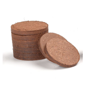 Anneau de paillis de disque de coco Tapis de base de disque de coco avec fibre de coco pour un contrôle supérieur des mauvaises herbes, équilibre d'humidité, style de jardin élégant - Product Image 6