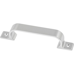 HERMETA Silver Anodized Aluminum Furniture Handles Knobs <b>28mm</b> Handle Projection 149mm Length 19mm Width 2 Holes <b>28mm</b> Handle - Product Image 1