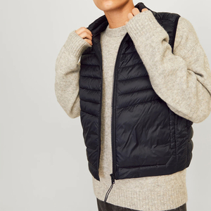 Chaleco Acolchado 2026, Chaleco de Plumón con Logotipo Personalizado, Chaqueta Sin Mangas Acolchada para Hombre, Chalecos Ligeros y Cálidos de Invierno, OEM Sólido - Product Image 4