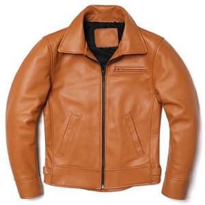 Chaqueta de cuero PU de alta calidad para hombre, talla grande, cremallera negra, solapa, abrigo ajustado para hombre para invierno para primavera y otoño, motocicleta - Product Image 1