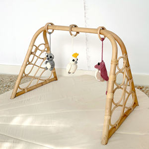 Tapis de jeu pour bébé en rotin, fabrication directe d'usine, excellent prix, aire de jeux en rotin pour enfants - Product Image 3