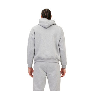 100% coton personnalisé brodé hommes XS taille lourd Streetwear à capuche solide hiver pull à capuche polaire uni teint - Product Image 4