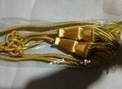 Venta al por mayor por encargo abogado lingote borla OEM con cable de encaje costura plana redonda flecos dorados borla de algodón adornos personalizados - Product Image 5