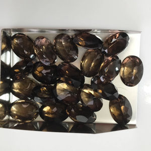 ควอตซ์สโมคกี้ธรรมชาติ 14x10 มม. รูปทรงวงรี คุณภาพดีที่สุด พลอยเม็ดเดี่ยวสำหรับทำเครื่องประดับ - Product Image 3