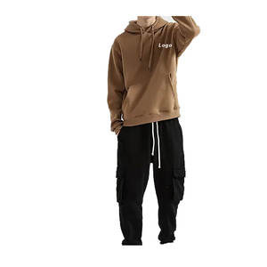 เสื้อกันหนาวสวมหัวผ้าฝ้าย100% สำหรับผู้ชายสำหรับฤดูหนาวโลโก้ที่กำหนดเอง - Product Image 1