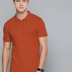 Camiseta de manga corta para hombre, trabajo de solapa de moda, sentido de gama alta con cuello, camiseta Polo de solapa bloqueada de Color - Product Image 1