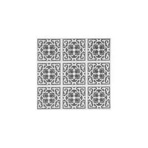 Serviettes en papier blanches 48x48cm avec impression noire Azulejo, Bambutex Naturel, 300 pièces, B2B - Product Image 1