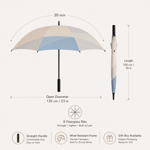 Paraguas de Golf Personalizado de 30 Pulgadas con Logotipo, Tela RPET 190T, 800 mm, Repelente al Agua, Apertura Automática, Resistente al Viento de 60 mph, Estilo Japonés y Coreano - Product Image 2