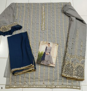 Moda pakistaní, Ropa Étnica india, Georgette festiva, Salwar Kameez, ropa pakistaní asequible para mujeres, Colección 2024 - Product Image 4