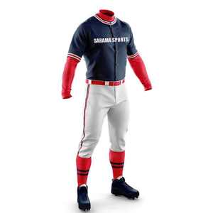 Camisa de Béisbol Unisex Estilo Hip Hop con Botones, Rayas, Letras y Números Bordados Personalizables, Uniforme de Béisbol Cómodo - Product Image 1