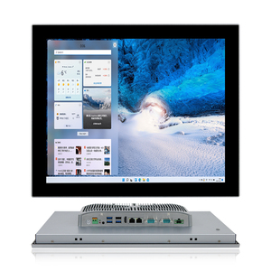 17 inci aluminium RS232 RS485 PC Industri tanpa kipas layar sentuh komputer 12 tertanam IP65 untuk industri PC kontrol stok - Product Image 1