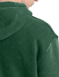 Topshow personnalisé surdimensionné couleur unie sweats à capuche vierges unisexe épaule tombante poids lourd 700Gsm coton sweats à capuche courts - Product Image 3