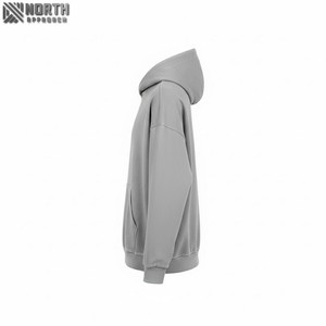 Pull à capuche imprimé en détresse à la mode pour hommes 100% coton biologique doux Durable tissu bouffant impression pour le confort quotidien - Product Image 5