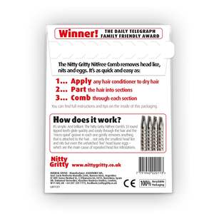 Peine para Cabello Nitty Gritty (Colores Surtidos) - Product Image 2