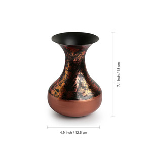 Cuivre antique touché acier inoxydable fer fleur Vase élégant extérieur maison jardin décor fête mariage événements - Product Image 5