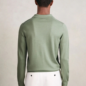 Los polos de manga larga para hombre más vendidos para hombre, ropa de golf y negocios informal de algodón de primera calidad, fabricante OEM y suministro a granel - Product Image 3