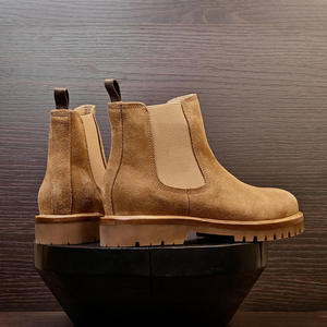 Chaussures de travail en cuir de vache durable avec doublure anti-odeur et absorption des chocs, chaussures décontractées pour hommes, chaussures de tous les jours - Product Image 4