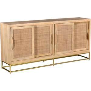 Premium polyvalent canne manguier bois Media Console buffet moderne maison cuisine salon ferme salle à manger hôtel salle de bain - Product Image 1