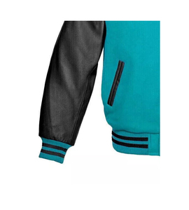 OEM personalizado invierno bordado Logo lana Varsity chaqueta hombres baloncesto acolchado forro Varsity chaqueta para hombres - Product Image 3