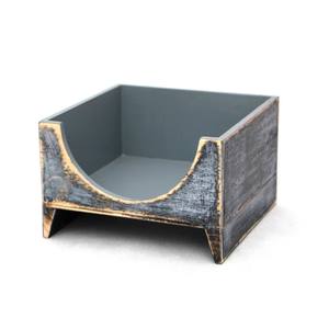 Porte-serviettes en bois à bas prix gris argent noir Style rustique Cottage Style Shabby Chic porte-serviettes en bois, boîte à mouchoirs - Product Image 3