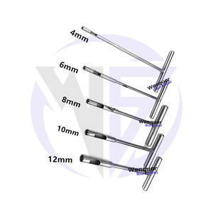 Extractor de tornillos con mango en T de acero médico, molino de hueso, instrumento quirúrgico ortopédico, herramienta reutilizable para extracción de implantes y tornillos óseos - Product Image 5