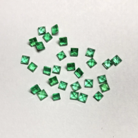 Opale zambienne naturelle de haute qualité en gros, 3 mm, taille émeraude, facettée, pierre précieuse, certificat IGI, jeu de couleurs vert, effet thermique