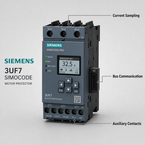 Relais de protection moteur Siemens 3UF7103-1AA00-0 Simocode 3UF71, module de commande d'automatisation industrielle - Product Image 5