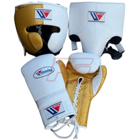 Conjunto de Boxeo Profesional de Cuero Vacuno con Cierre de Gancho y Bucle, Diseño Personalizado, Alta Calidad, Absorbe la Humedad