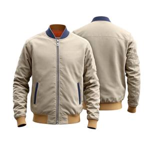 Blouson aviateur 100% en nylon de qualité supérieure OEM vierge sur mesure homme, blouson aviateur de vol MA1 à la mode de style de rue Offre Spéciale - Product Image 5