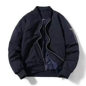 2025 best premium quality Top Selling Wholesale Price <b>Men</b> Bomber <b>Jackets</b> Solid Color <b>Light</b> Weight Bomber <b>Jacket</b> for <b>Men's</b> - Product Image 1
