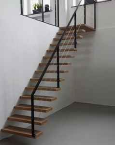 <span class=keywords><strong>Rampe</strong></span> de câble Prima, support en acier dissimulé, design minimaliste pour <span class=keywords><strong>marches</strong></span> et escaliers, personnalisable <span class=keywords><strong>avec</strong></span> LED sous les <span class=keywords><strong>marches</strong></span>, escalier flottant - Product Image 6