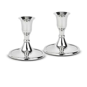 Portavelas de metal antiguo con brazos Acabado dorado y plateado Sin llama para decoración del hogar y eventos navideños - Product Image 6