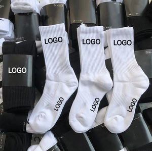 Vente en gros de chaussettes de sport avec logo personnalisé pour hommes 100% coton Broderie sportive décontractée Échantillon gratuit de qualité Logo de manchette d'hiver - Product Image 5