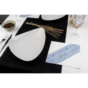 ผ้าเช็ดปากพิมพ์ลายอิบิซ่า สีฟ้า ขนาด 40x40 ซม. ผลิตจากใยธรรมชาติ จำนวน 600 ชิ้น สำหรับธุรกิจ B2B - Product Image 4