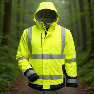 Veste Softshell Haute Visibilité Jaune/Noir Melvin Taille M - Équipement de Sécurité et de Survie ELYSEE - Product Image 3