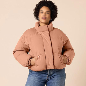 Custom <b>Ladies</b> Autumn/Winter Knitted Puffer <b>Jacket</b> OEM Service Bubble Style Warm Breathable Outerwear Comfortable - Product Image 6