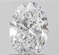 Diamante Cultivado en Laboratorio de 1.00 Ct, Color D, Claridad VVS-VS, Corte Oval Brillante, Certificado IGI, para Joyería al por Mayor