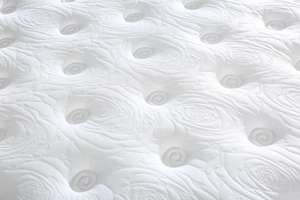 Colchón blanco con lados cosidos en negro Parte superior e inferior acolchada suave Comfort Sleep - Product Image 3