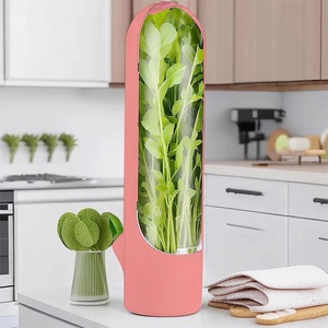 Recipientes para Almacenar Hierbas en el Refrigerador, Conservador de Productos Frescos, Plástico Duradero de Grado Alimenticio, para Hierbas como Menta y Cilantro - Product Image 2
