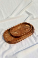 Planche à découper en bois de manguier naturel écologique, style art indien exotique, idéale pour la cuisine, la découpe, la décoration de Noël et comme plateau.