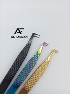 Pince à cils à 90 degrés en acier inoxydable, noir et or, multi-couleurs, de qualité supérieure, durable, top ventes - Product Image 5