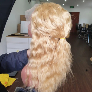 วิกผมคนสำหรับต่อผม100% สีบลอนด์น่าประทับใจ - Product Image 1