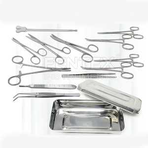 Kit de cirugía menor básica de 13 piezas, instrumentos veterinarios con caja de acero, instrumentos quirúrgicos - Product Image 2